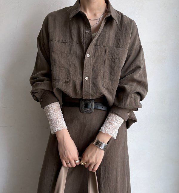  「【セットアップ対応】ピグメントライクシャツ」|シャツ・ブラウス|