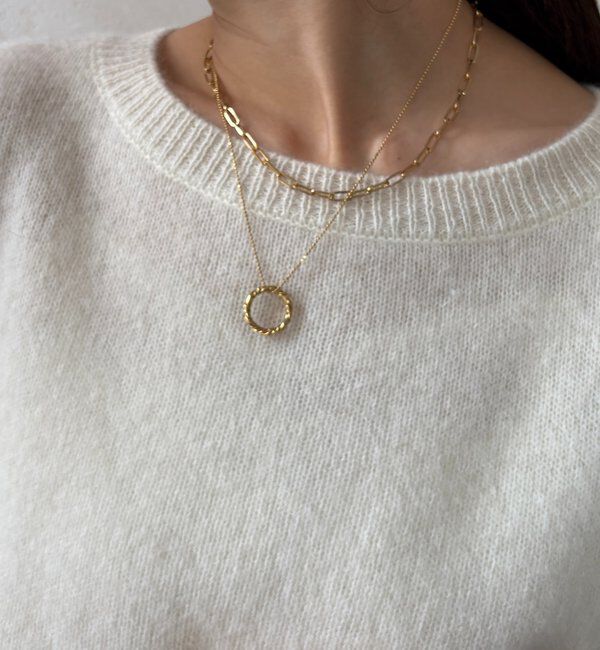  「デザインチェーンレイヤードネックレス」|ネックレス|