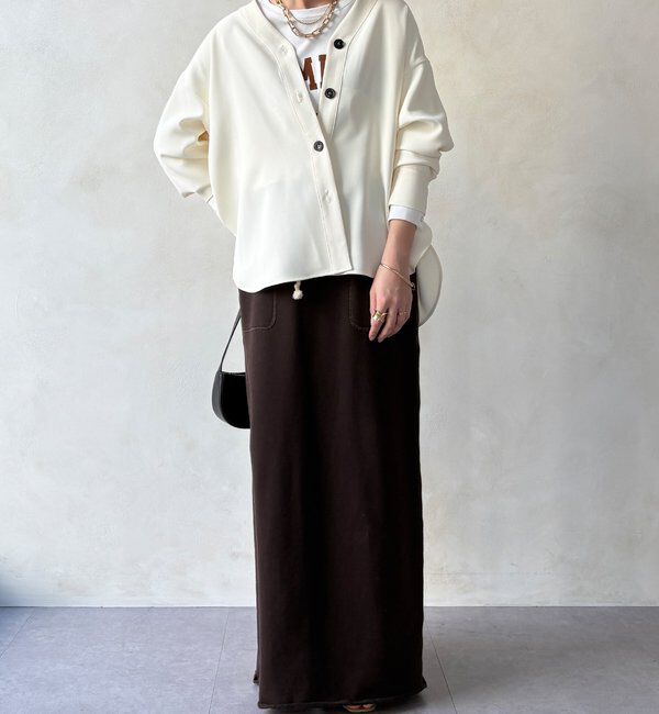  「【WEB限定/セットアップ対応】Vカーディガンブラウス」|シャツ・ブラウス|