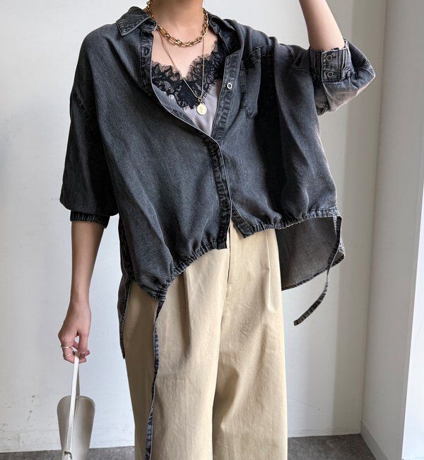  「リヨセルデニムシャツ」|シャツ・ブラウス|