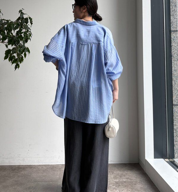  「ベルト付リヨセルデニムパンツ」|デニム|