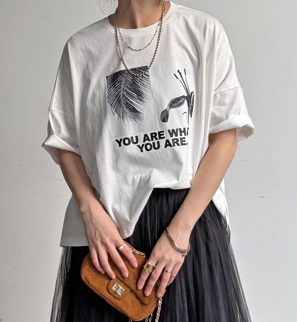  「【WEB限定】ビッグシルエットモノクロフォトTEE」|Tシャツ・カットソー|