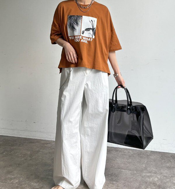  「【WEB限定】ビッグシルエットモノクロフォトTEE」|Tシャツ・カットソー|