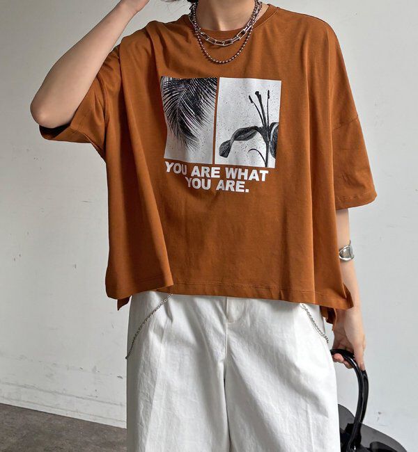  「【WEB限定】ビッグシルエットモノクロフォトTEE」|Tシャツ・カットソー|