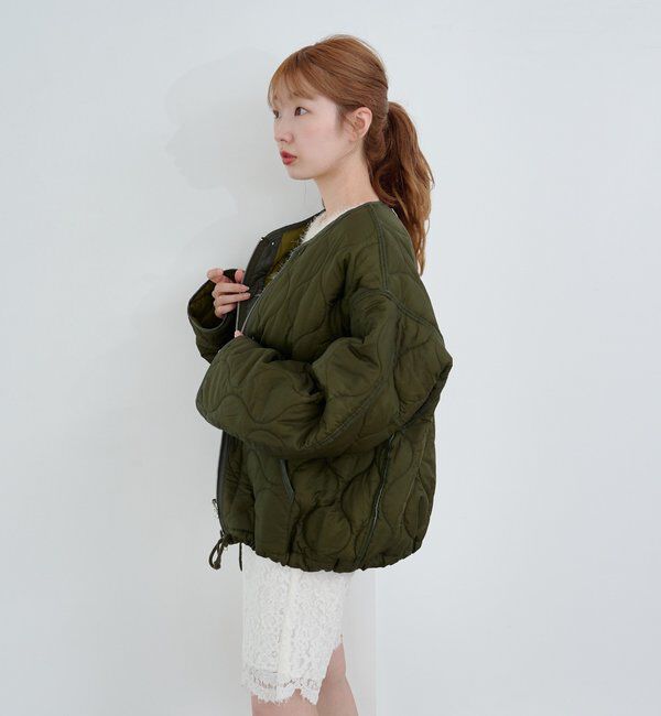  「【リバーシブル】キルティングミドルジャケット」|その他|