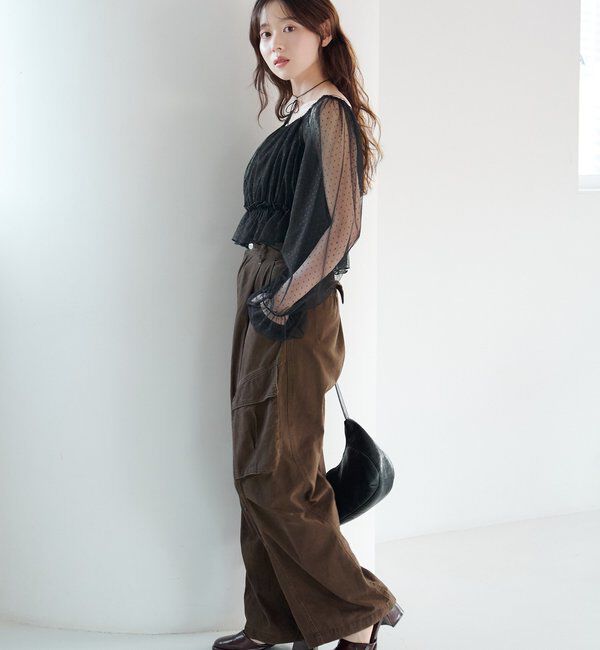  「【結婚式/オケージョン】ペプラムチュール&times;レースアップワンピースSET」|ワンピース|