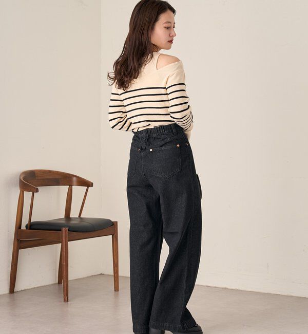  「【4色展開】B タンク付きオフショルニット」|その他|