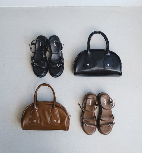  「【500ml ペットボトル収納可】フラップカラーボストンBAG」|トートバッグ|