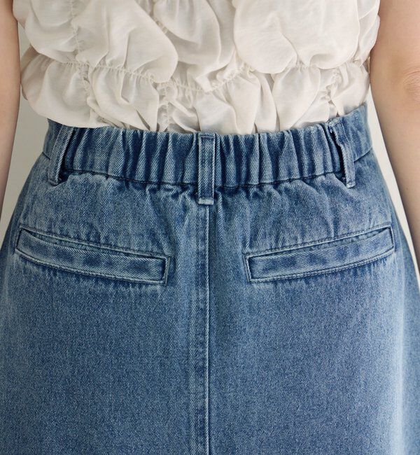  「【SETUP対応】フラップデニムミニスカート」|スカート|