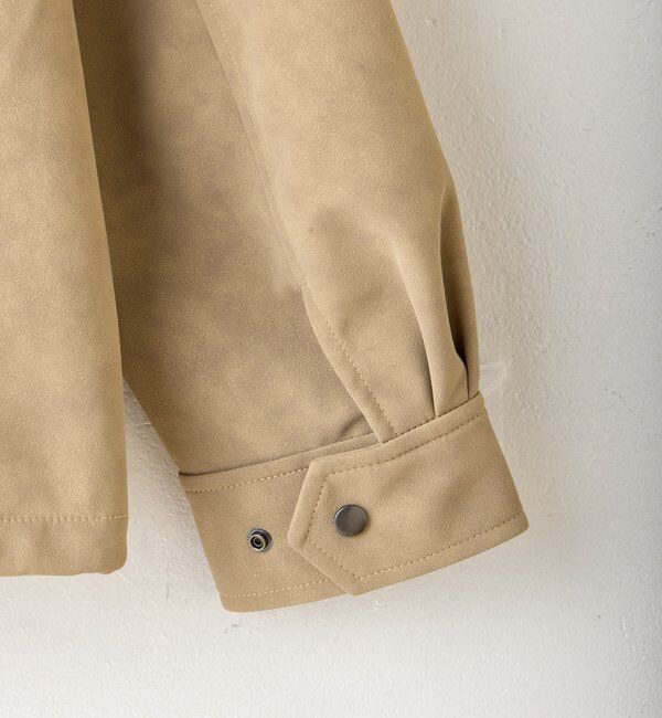  「【WHIMSIC/2サイズ展開】ヴィーガンレザーコーチジャケット」|ブルゾン・スタジャン|