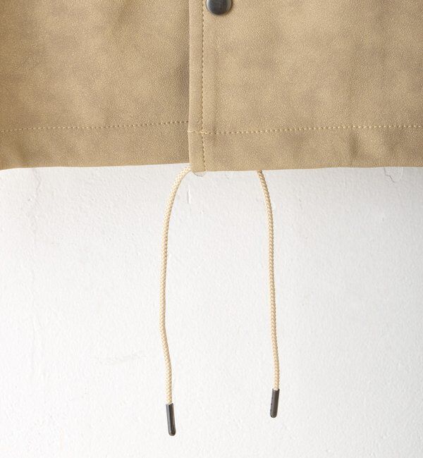  「【WHIMSIC/2サイズ展開】ヴィーガンレザーコーチジャケット」|ブルゾン・スタジャン|