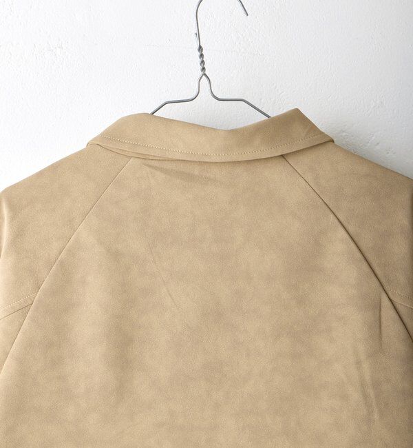  「【WHIMSIC/2サイズ展開】ヴィーガンレザーコーチジャケット」|ブルゾン・スタジャン|