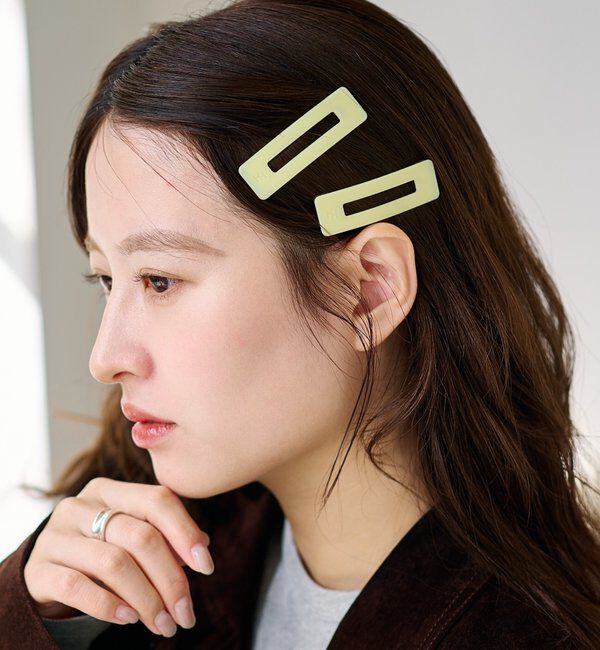 「【fiw./6色展開】カラバリヘアピン」|その他|レモンイエロー