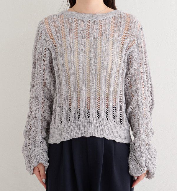  「【4色展開】B ルーズスリーブニットプルオーバー」|その他|