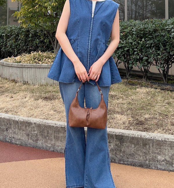  「【セットアップ対応】B デニムペプラムビスチェ」|その他|