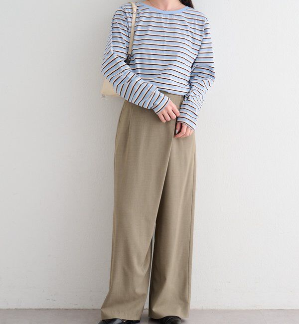  「【前後2WAY】B ボーダーバックリボンロンTEE」|その他|