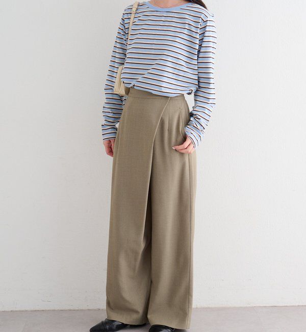  「【前後2WAY】B ボーダーバックリボンロンTEE」|その他|