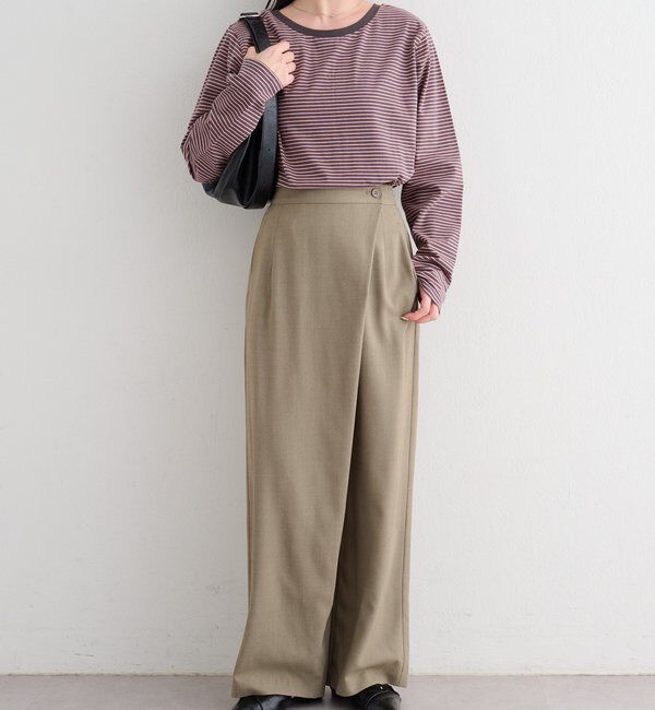  「【前後2WAY】B ボーダーバックリボンロンTEE」|その他|