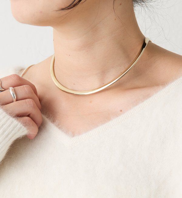 「【着脱しやすい】チョーカー2」|ネックレス|ゴールド
