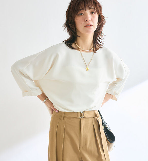  「ドルマンターンバックブラウス」|シャツ・ブラウス|