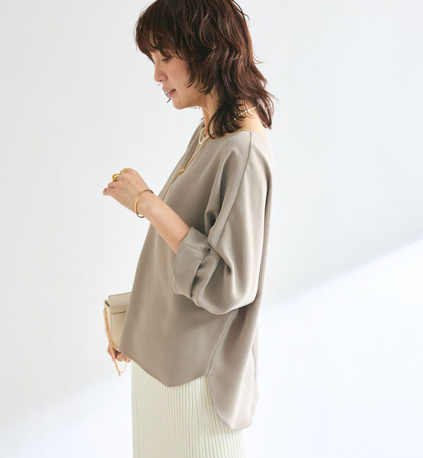  「ドルマンターンバックブラウス」|シャツ・ブラウス|