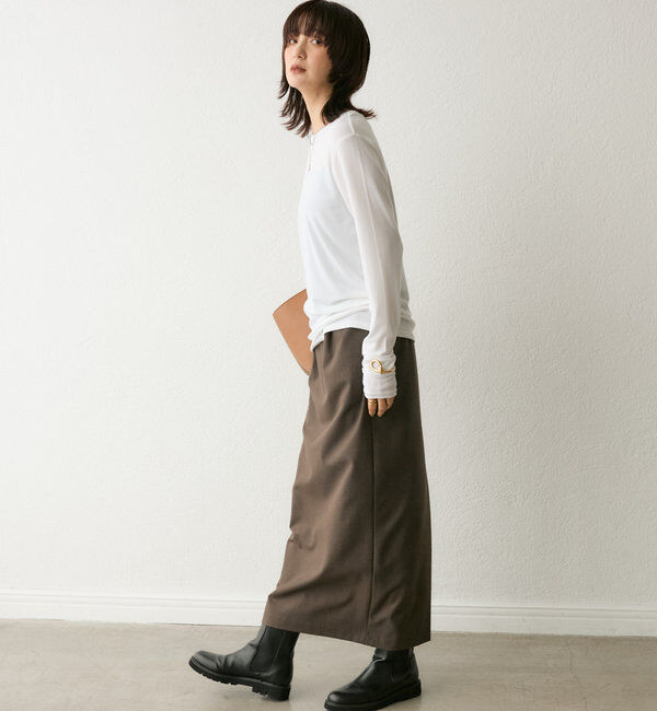  「【リバイバル/一枚でも重ねても】フライスクルーTee」|Tシャツ・カットソー|