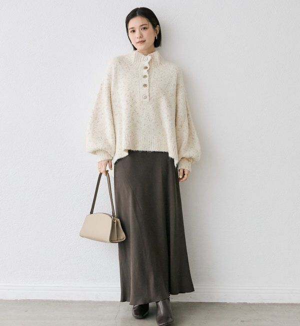  「【上品な揺れ感】キュプラ混バイアススカート」|スカート|