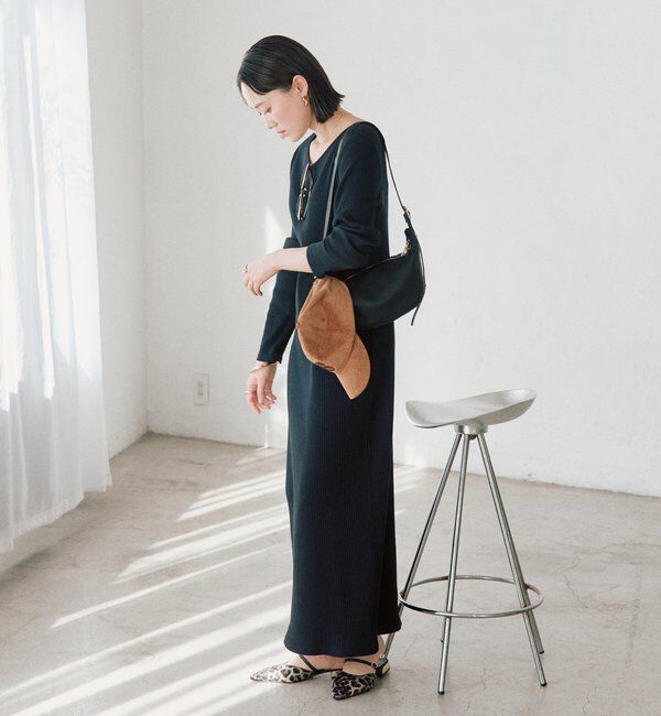  「【全骨格細見え】NEW2WAYロングリブワンピース」|ワンピース|