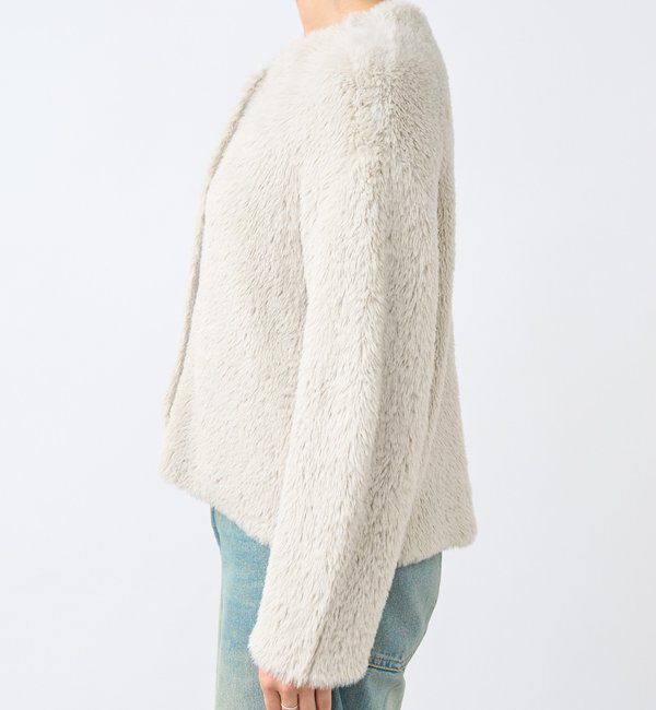  「【リバイバル/着映え】ダブルフェイスシャギーカーデ・2」|カーディガン|