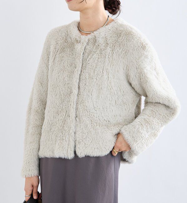  「【リバイバル/着映え】ダブルフェイスシャギーカーデ・2」|カーディガン|