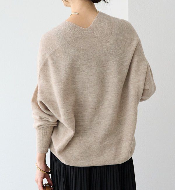  「【リバイバル/新色追加/7色展開】ウール100NEWバックボリュームニット」|ニット・セーター|