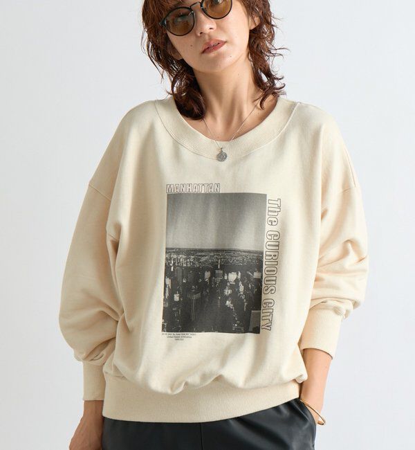  「【大人カジュアルに】2wayPhotoスウェット」|Tシャツ・カットソー|