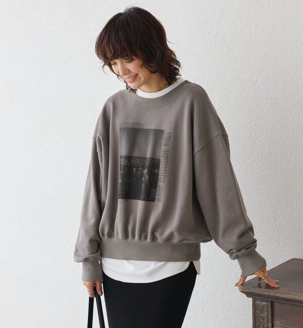  「【大人カジュアルに】2wayPhotoスウェット」|Tシャツ・カットソー|