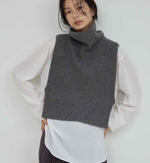  「レイヤードニットベスト」|ニット・セーター|