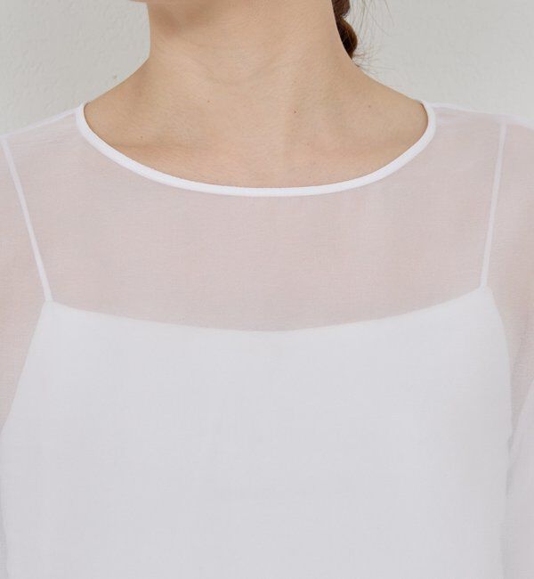  「シアーカーブスリーブブラウス」|シャツ・ブラウス|