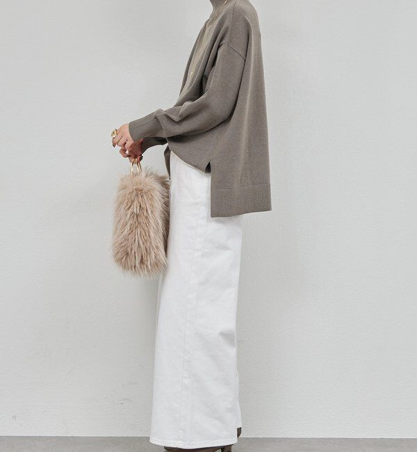  「【手洗い可】【全骨格対応】オーバータートルニット」|ニット・セーター|