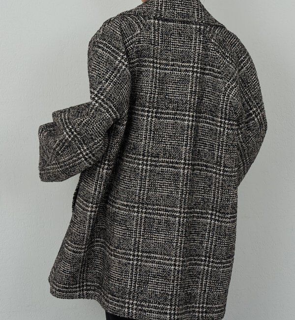  「【HERITANOVUM】 ツィードショールカラーショートコート」|その他|