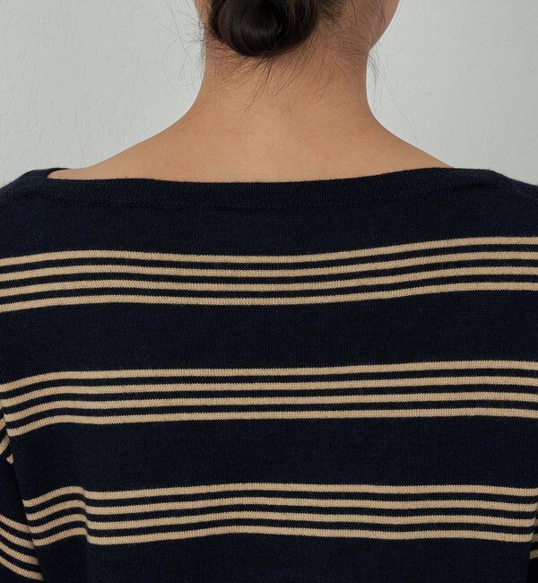  「【手洗い可】【HERITANOVUM】ボーダーニットワンピース」|ワンピース|