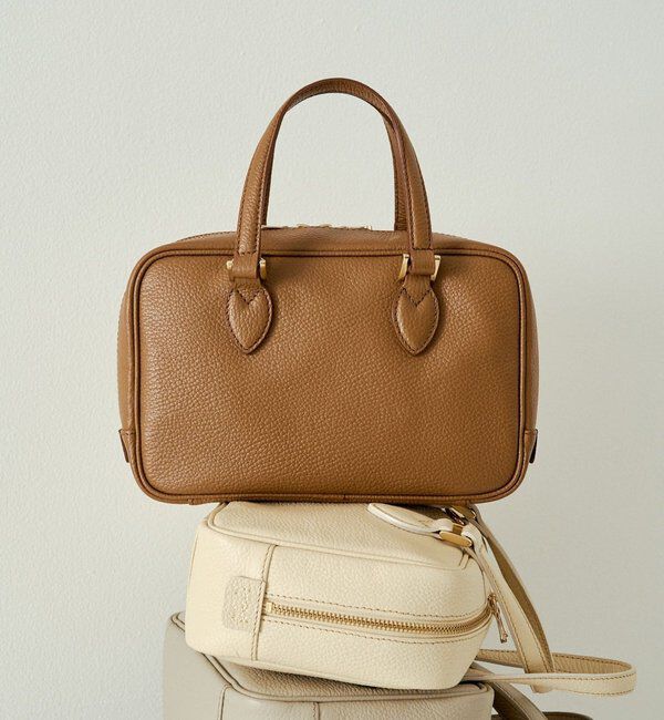  「レザー2WAYミニボストンバッグ」|ボストンバッグ|