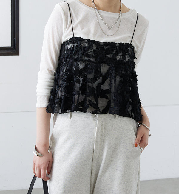  「シアーリーフビスチェ」|シャツ・ブラウス|