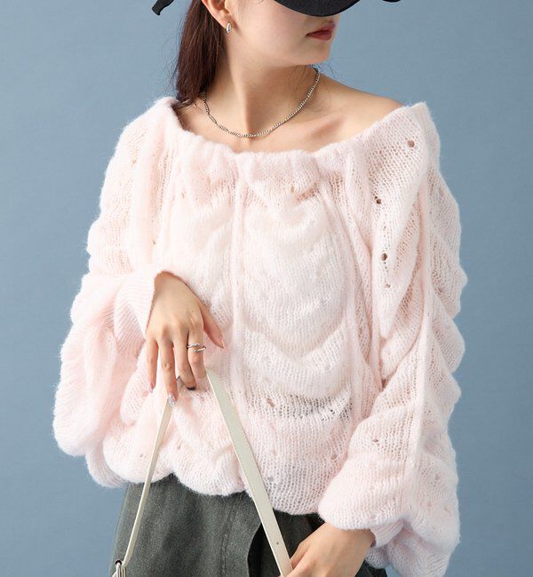  「ウェーブシアーホイップニット」|ニット・セーター|