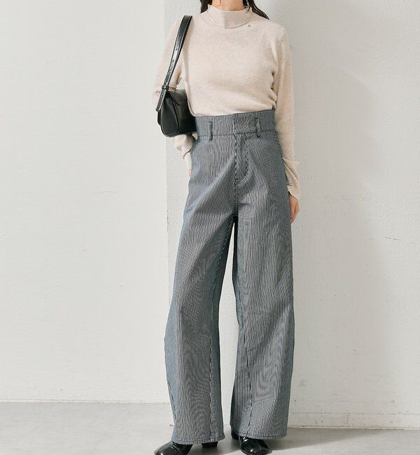  「【バックスタイルがポイント！新色ネイビー】バックシャンカーブデニム」|デニム|