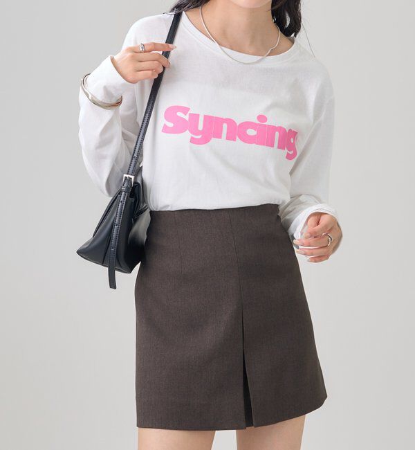  「ロゴチビロングTシャツ」|Tシャツ・カットソー|