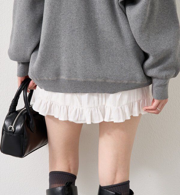  「コットンフリルミニスカート」|スカート|