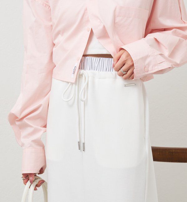  「Wベルトスウェットスカート」|スカート|