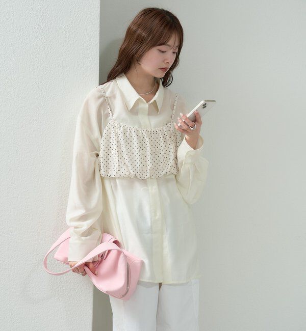  「シアーシャツビスチェSET」|シャツ・ブラウス|
