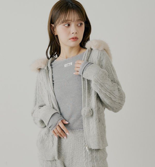  「前後2wayレースギャザーロンT」|Tシャツ・カットソー|