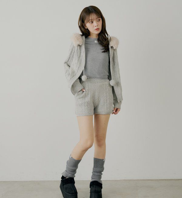  「前後2wayレースギャザーロンT」|Tシャツ・カットソー|