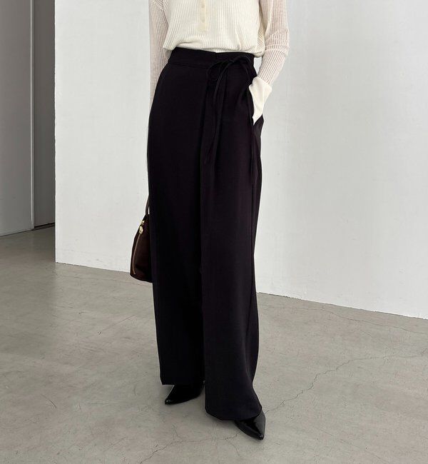  「【待望の追加決定！/新色ブラウン】ラップリボンパンツ」|チノ|