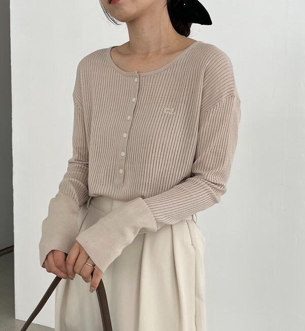  「〈C.L〉シアーヘンリーニット」|ニット・セーター|